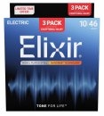  Elixir 16567 NanoWeb Light 10-46 3-Pak 