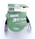 Adam Hall K3MMF0100 Microphone Cable 1m 