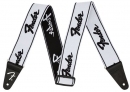  Fender WeighLess Running Logo Strap W/B 